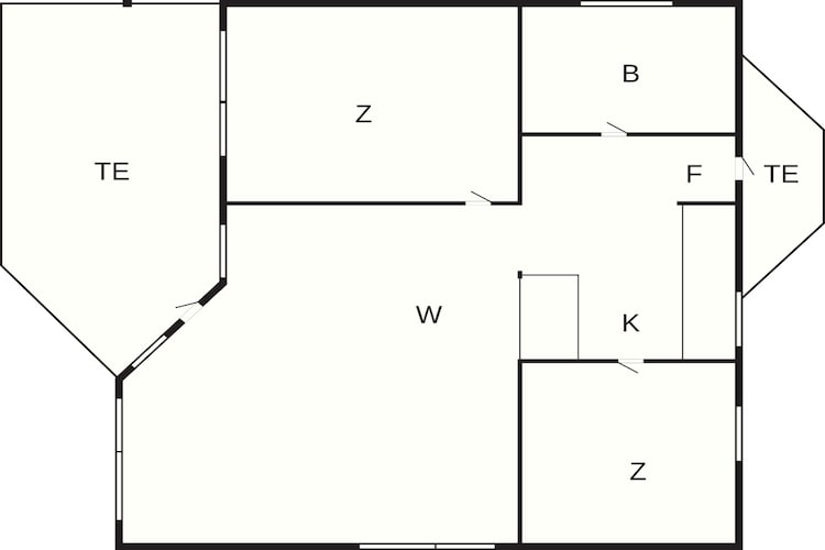 6 persoons vakantie huis in Jægerspris - Plattegrond