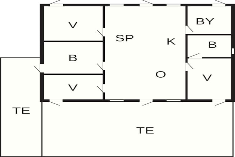 6 persoons vakantie huis in Slagelse-Plattegrond