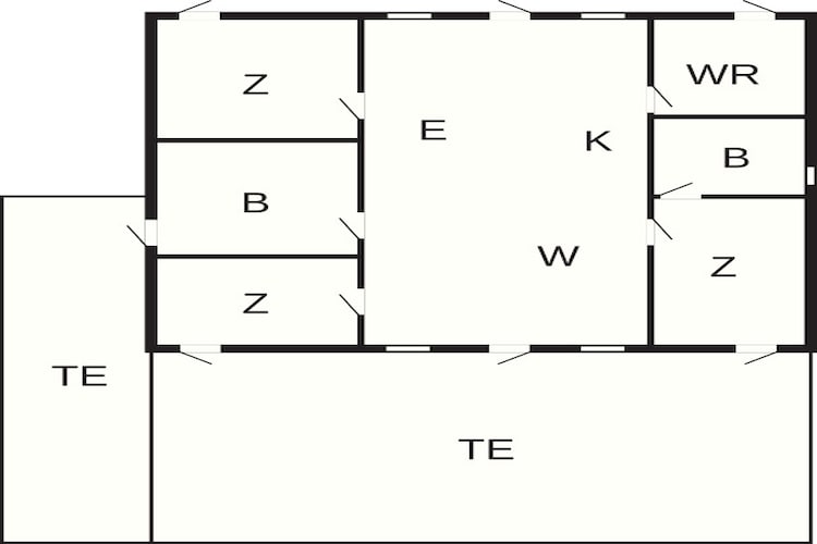 6 persoons vakantie huis in Slagelse - Plattegrond