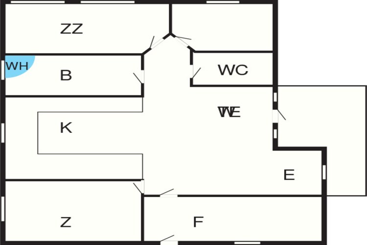 6 persoons vakantie huis in Højby-Plattegrond