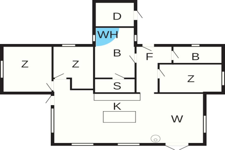 10 Personen Ferienhaus in Væggerløse - Grundriss