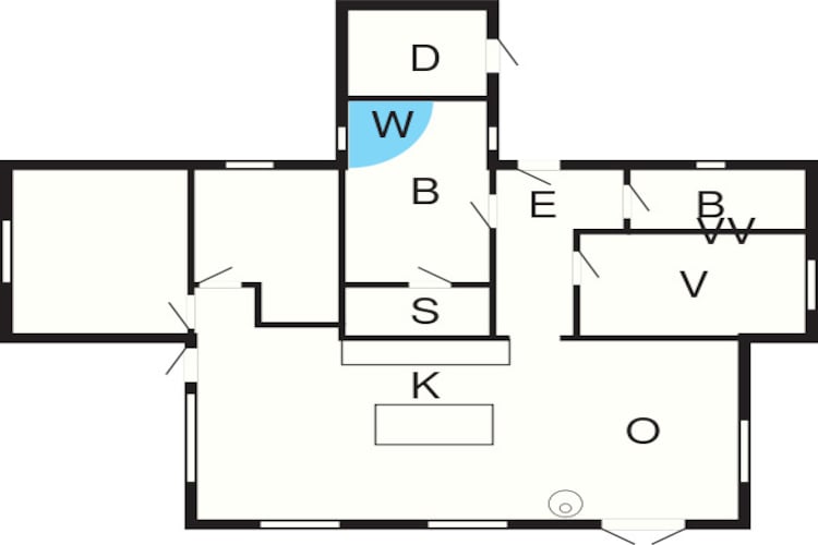 Maison de vacances pour 10 a Væggerløse - Plan
