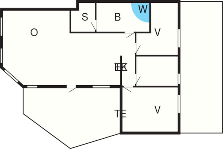 Vakantiehuis in Hadsund met terras - Plattegrond