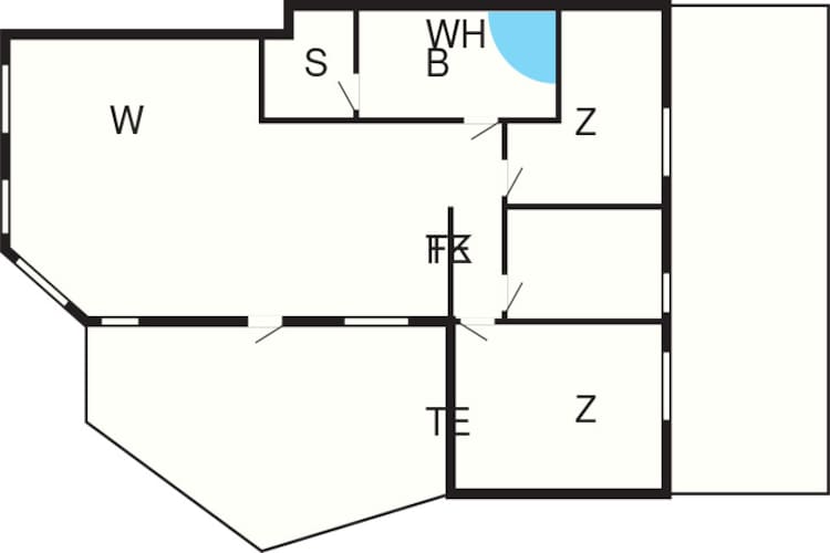 Vakantiehuis in Hadsund met terras - Plattegrond