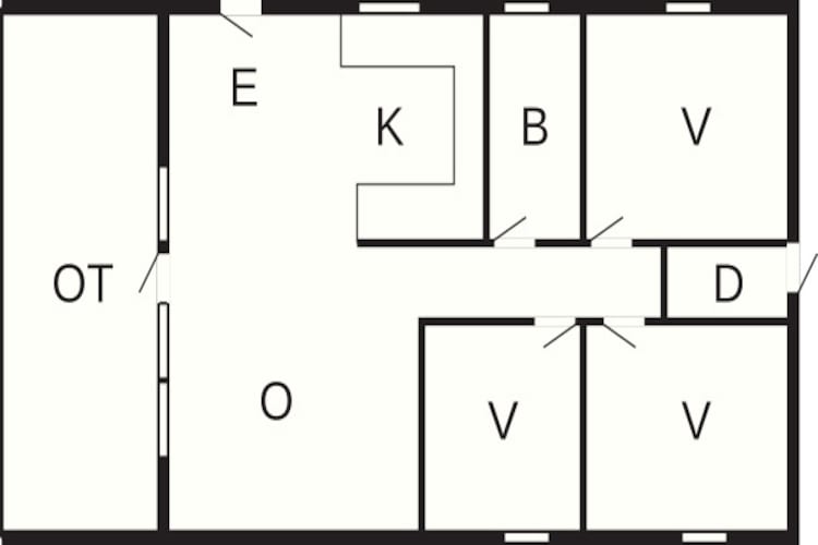 6 person holiday home in Ans By - Floor plan