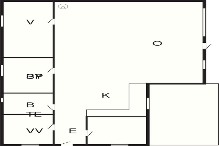 Kustcharme in Ristinge-By Traum-Plattegrond