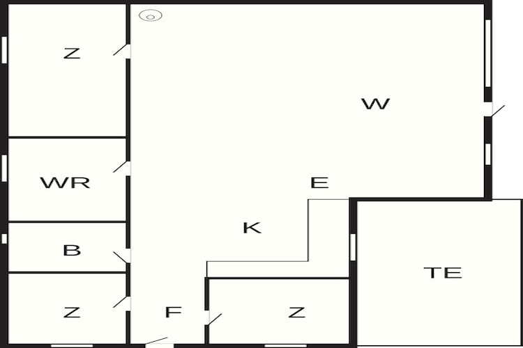 Kustcharme in Ristinge-By Traum-Plattegrond
