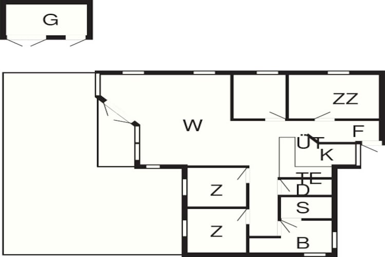 Maison de vacances pour 8 a Vejby - Plan