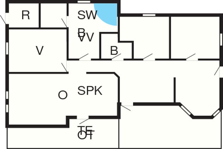 7 person holiday home in Gilleleje-Floor plan