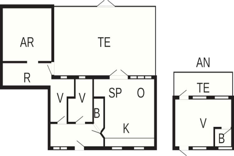 8 persoons vakantie huis in Strøby-Plattegrond