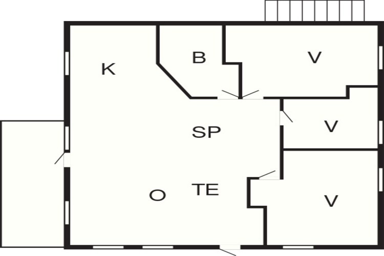 6 persoons vakantie huis in HOSTELAND-Plattegrond