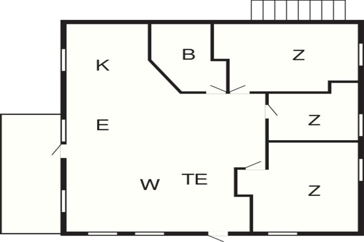 6 persoons vakantie huis in HOSTELAND-Plattegrond