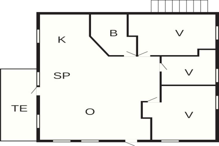Maison de vacances pour 6 a HOSTELAND - Plan
