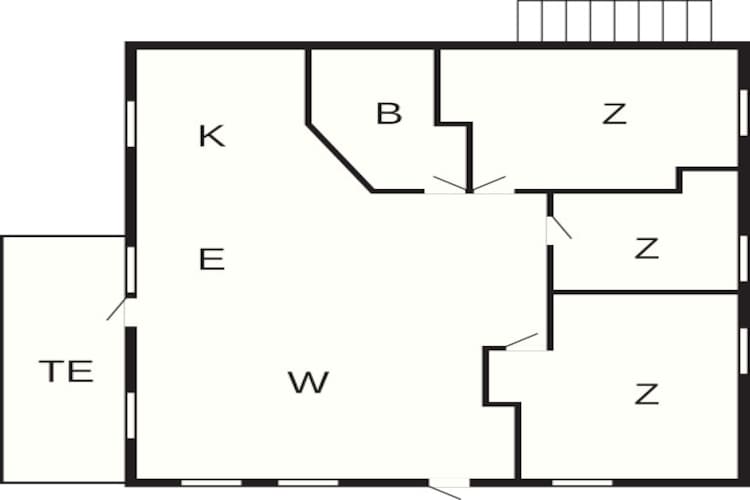 Maison de vacances pour 6 a HOSTELAND - Plan