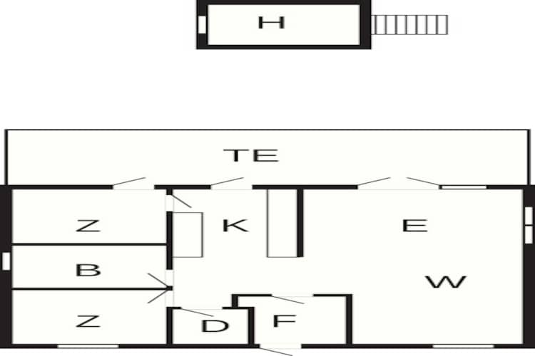 Kustsereniteit bij Skaven Strand-By Traum-Plattegrond