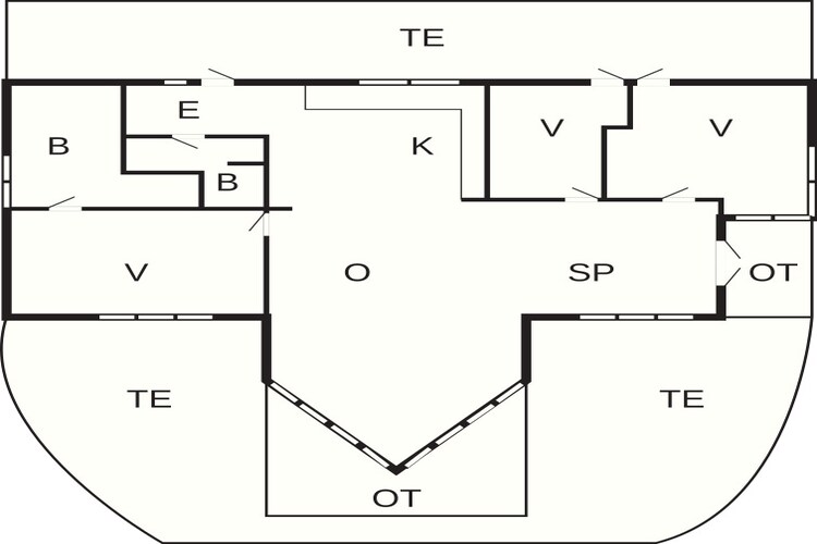 6 persoons vakantie huis in Ebeltoft - Plattegrond