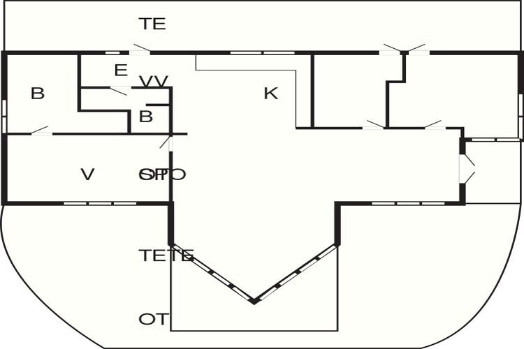 6 persoons vakantie huis in Ebeltoft - Plattegrond
