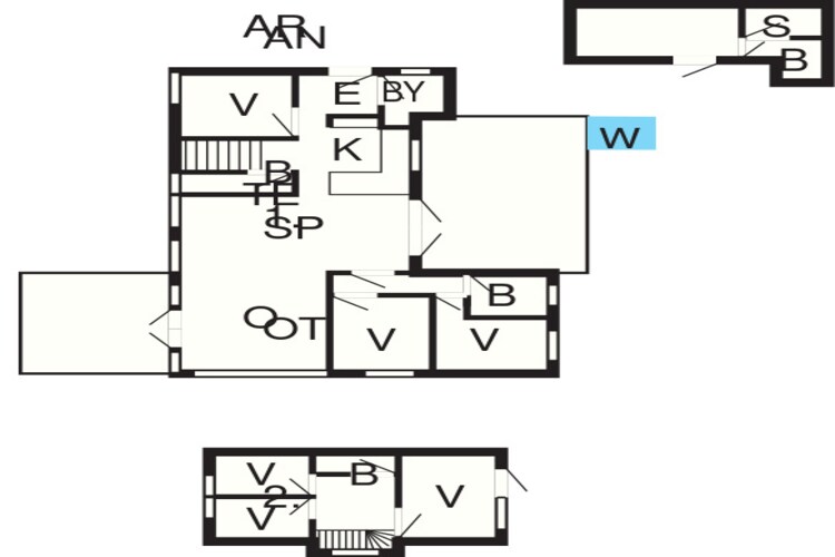 12 persoons vakantie huis in Væggerløse-Plattegrond