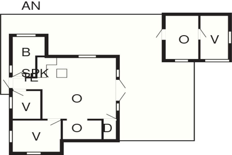 6 persoons vakantie huis in Jerup-Plattegrond