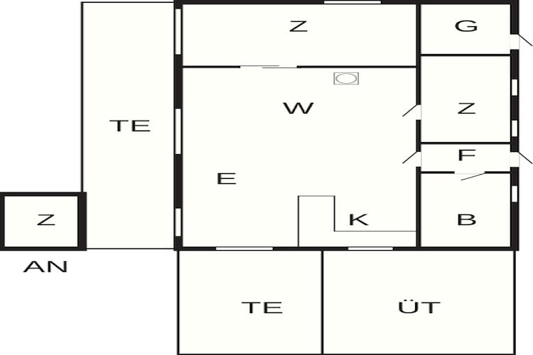 6 person holiday home in Rude-Floor plan
