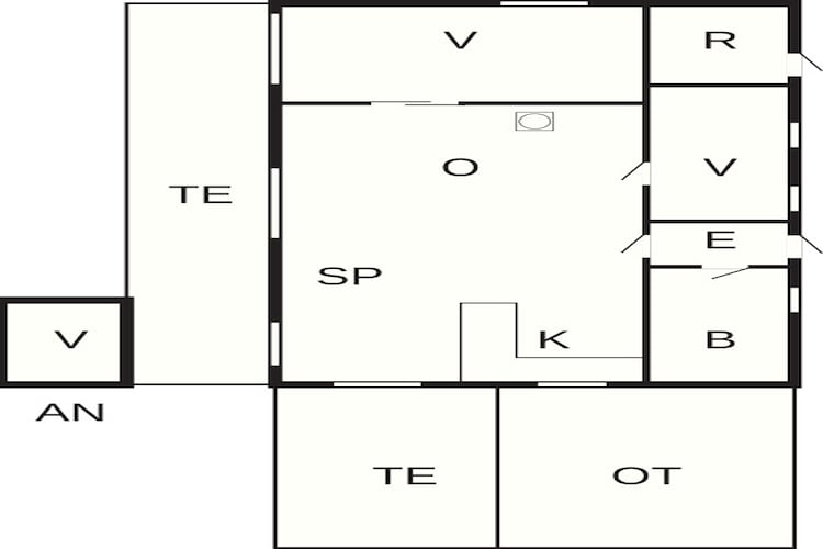 6 person holiday home in Rude-Floor plan