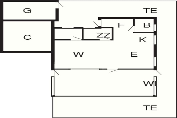 4 person holiday home in Haderslev - Floor plan