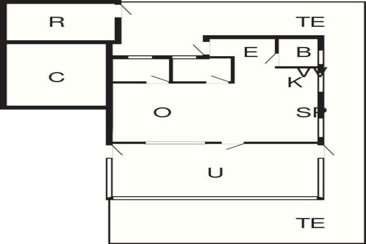 4 person holiday home in Haderslev - Floor plan