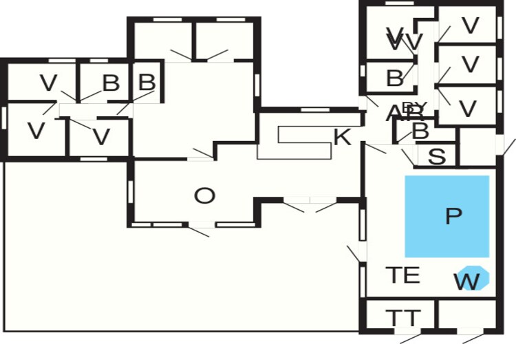 22 person holiday home in Jerup-Floor plan