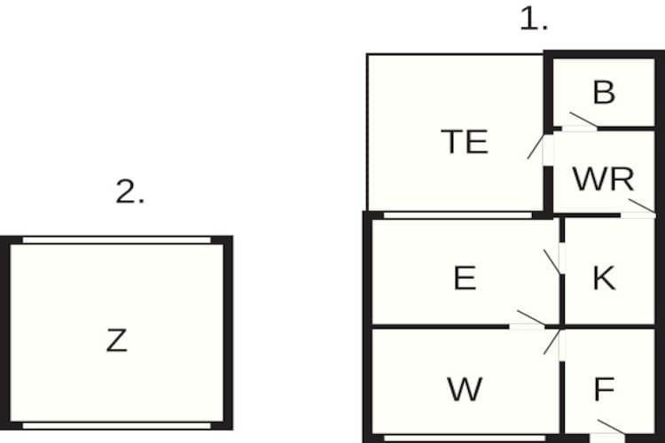 Maison de vacances pour 3 a Ærøskøbing - Plan