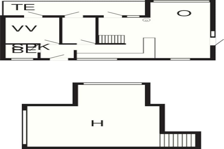 6 person holiday home in Roslev-Floor plan