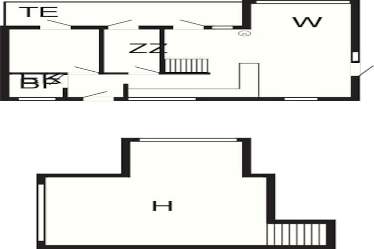 6 person holiday home in Roslev-Floor plan