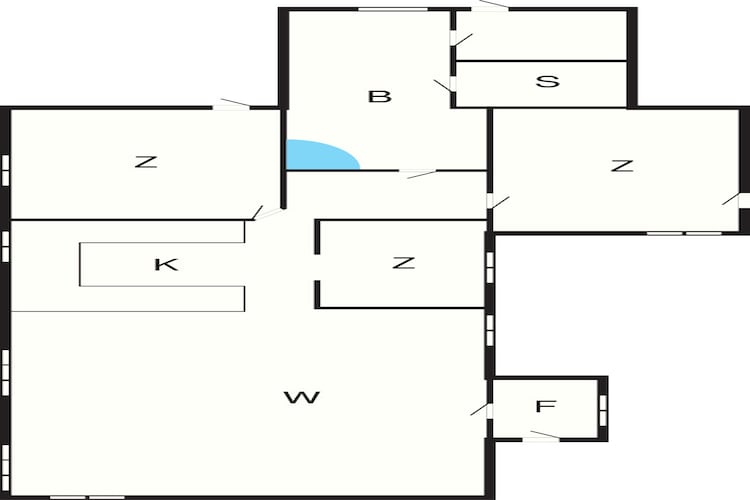 6 persoons vakantie huis in Løkken-Plattegrond