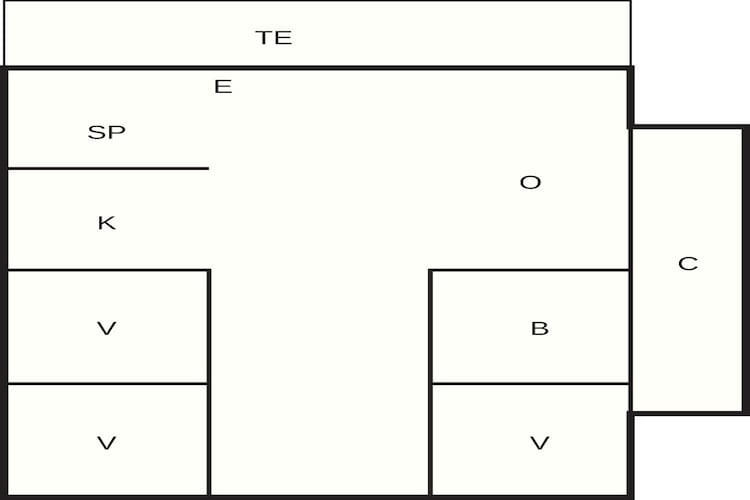 6 persoons vakantie huis in Løkken-Plattegrond
