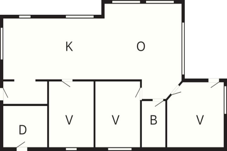 6 persoons vakantie huis in Løkken-Plattegrond