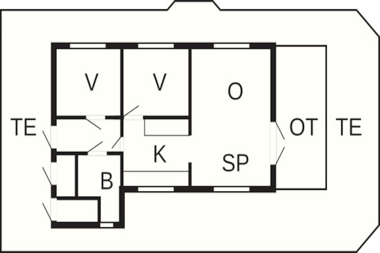 Gezellige Kusthut Rustplaats-By Traum - Plattegrond
