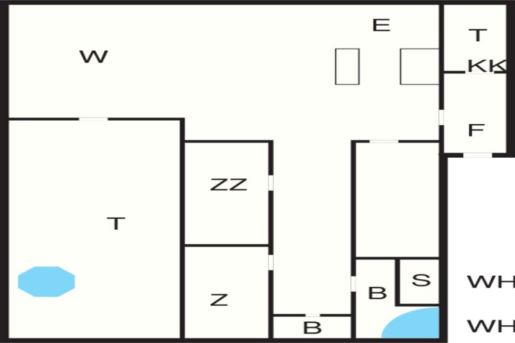 Gezellig vakantiehuis in Tranum-By Traum-Plattegrond