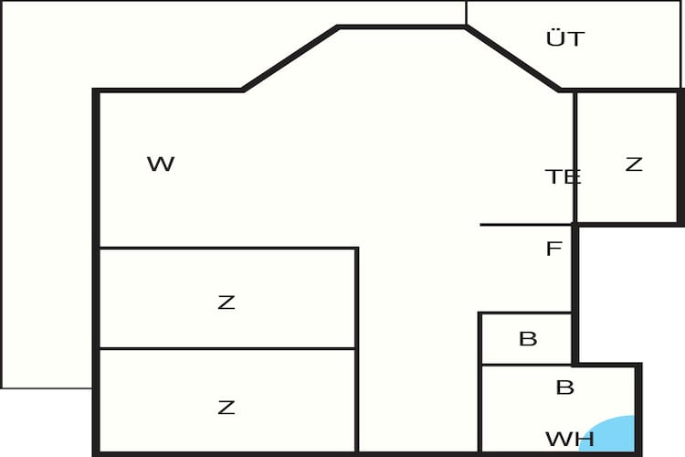6 person holiday home in Saltum-Floor plan