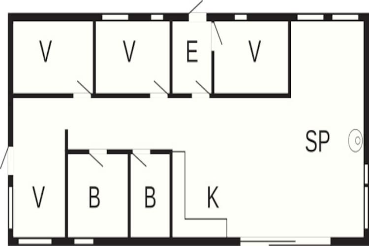 Strandplezier bij Saltum Strand-By Traum-Plattegrond