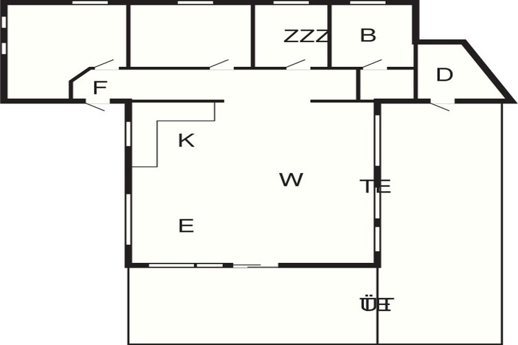 Gezellig kusthuis in Blokhus-By Traum-Plattegrond