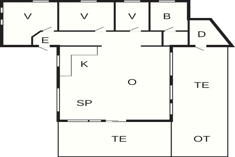 Gezellig kusthuis in Blokhus-By Traum-Plattegrond