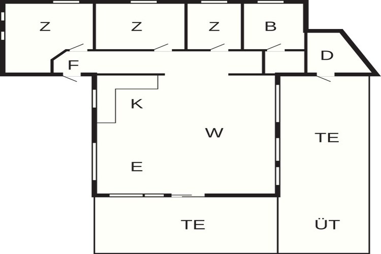 Gezellig kusthuis in Blokhus-By Traum-Plattegrond