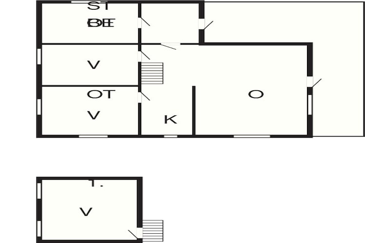 6 Personen Ferienhaus in Brekke - Grundriss
