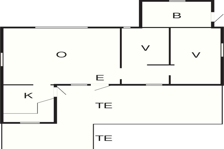 4 person holiday home in Fjerritslev - Floor plan