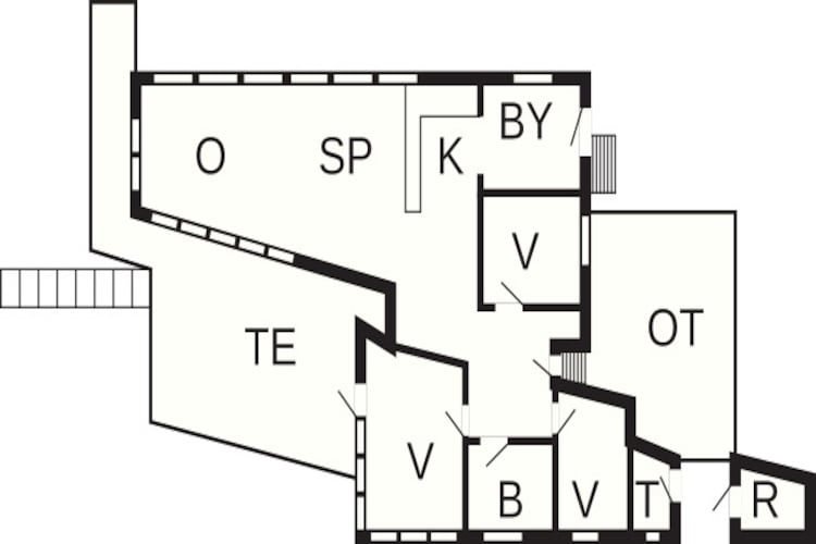 Maison de vacances pour 6 a Bryrup - Plan