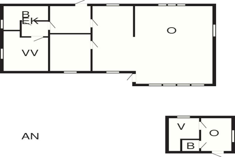 6 persoons vakantie huis in Væggerløse-Plattegrond