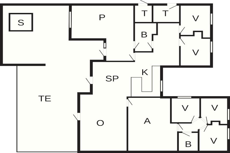 14 persoons vakantie huis in Væggerløse - Plattegrond
