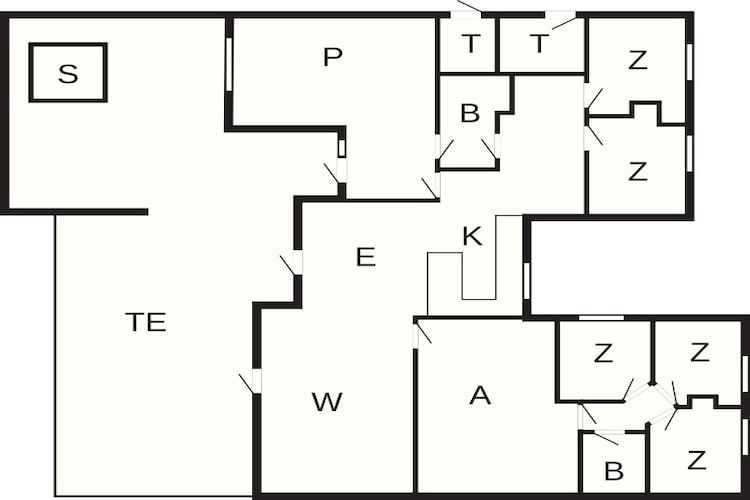 14 persoons vakantie huis in Væggerløse - Plattegrond