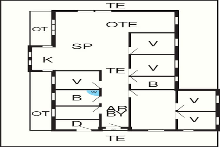 10 persoons vakantie huis in Løkken-Plattegrond