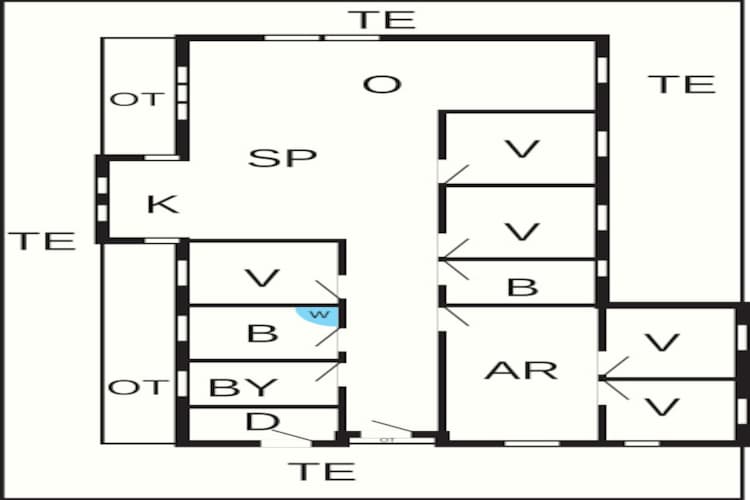10 persoons vakantie huis in Løkken-Plattegrond