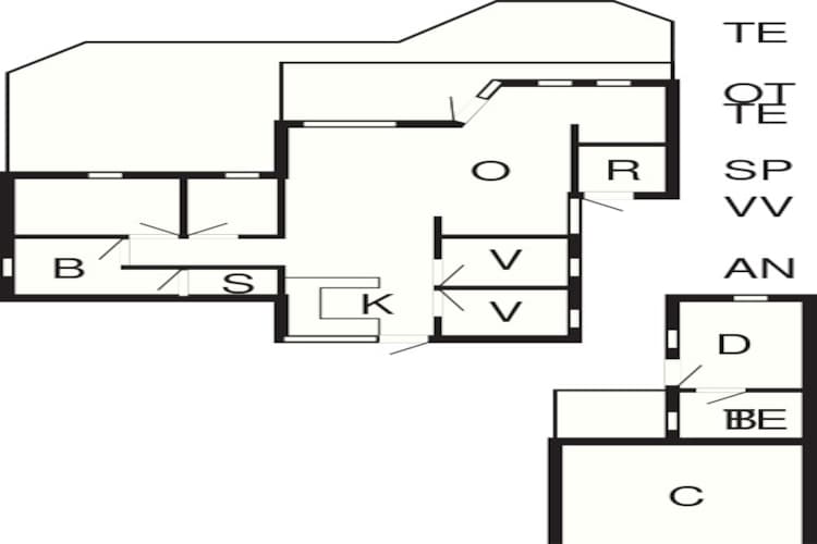 Gezellig huisje in Spodsbjerg-By Traum-Plattegrond